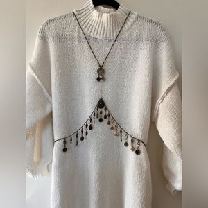 Bohemian Bronze Coin body chain